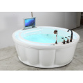 Unique Three Seat Round Free Massage SPA Bathtub with Video